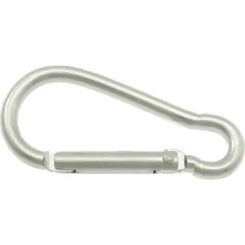 Hliníkové karabiny 49mm barva Stříbrná