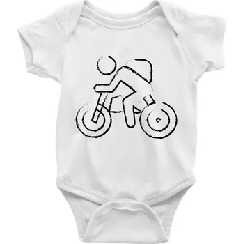 Kojenecký body Cyklo nástřik - Body kojenecké s krátkým rukávem - Krátký r. 18-24 měs ( Bílá )