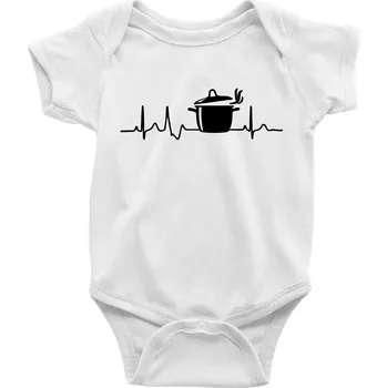 EKG kuchař hrnec - Body kojenecké s krátkým rukávem - Krátký r. 18-24 měs ( Bílá )