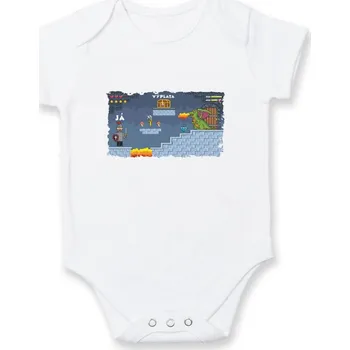 Kojenecké oblečení Já vs. výplata - Body kojenecké s krátkým rukávem - Krátký r. 6-12 mes ( Bílá )