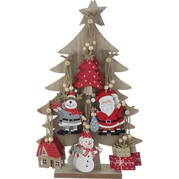 Vánoční dekorace Strom s vánočními ozdobami k zavěšení, 24 ks D7185