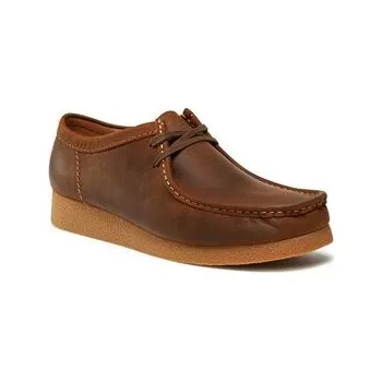 Pánské mokasíny Mokasíny Clarks Wallabee Evo 261728197 Hnědá 45