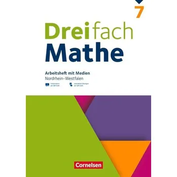Učebnice Dreifach Mathe 7. Schuljahr - Nordrhein-Westfalen - Ausgabe 2022 - Arbeitsheft mit Medien und Lösungen