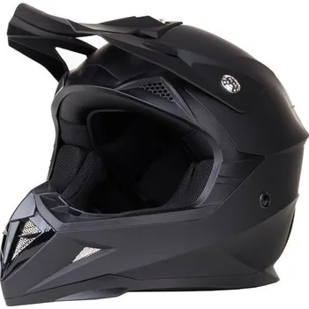 Helma na motorku Enduro přilba RIDERO matná černá vel. M