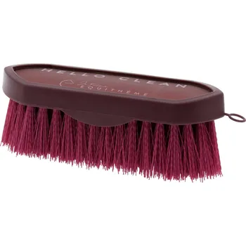 Čištění pro koně EQUITHÈME Kartáč na tělo Dandy Je t'aime Equithème, burgundy