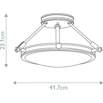 HINKLEY Stropní světlo Collier, černé, Ø 41,7 cm, ocel, sklo, E14 černá, bílá 3 x 40 W - Doprava zdarma