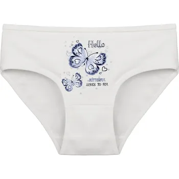 Dětské kalhotky Butterfly smetanová 4 - 5