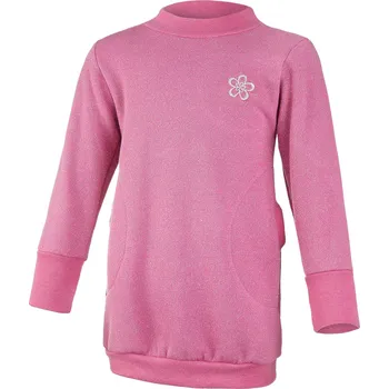 Dívčí šaty Little Angel Šaty mikinové hřejivé - růžová lesk Velikost oblečení: 116