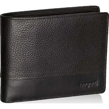 Peněženka Pánská kožená peněženka s klopou Bugatti Atlanta černá