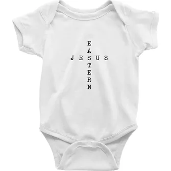 Eastern Jesus - Body kojenecké s krátkým rukávem - Krátký r. 18-24 měs ( Bílá )