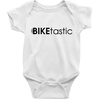 Kojenecký body Bike nápisy Biketastic - Body kojenecké s krátkým rukávem - Krátký r. 6-12 mes ( Bílá )