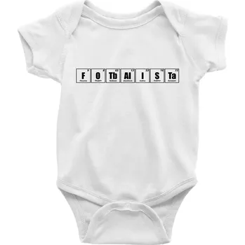 Kojenecký body Tabulka fotbalista - Body kojenecké s krátkým rukávem - Krátký r. 18-24 měs ( Bílá )