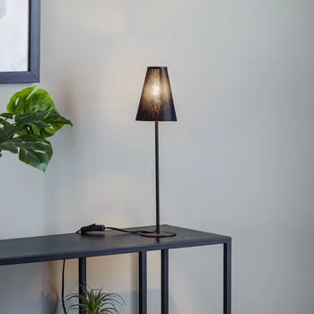 Lampička Euluna Stolní lampa Trifle, černá - Výška stínidla na lampu 14 cm černý 1 x 10 W LED - Doprava zdarma