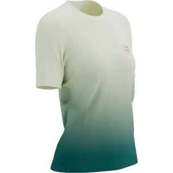 Dámské tričko Dámské běžecké triko Compressport PERFORMANCE SS TSHIRT W L Bílá, Zelená