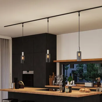 Bodové svítidlo Paulmann URail stínidlo na lampu Raja 2Easy, kouřové sklo Ø 10 cm kouřově šedá - Doprava zdarma