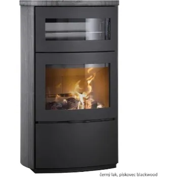 Krbová kamna HETA Scan-line 1000B šedý lak a pískovec blackwood