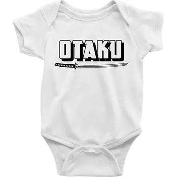 Kojenecký body Otaku - katana - Body kojenecké s krátkým rukávem - Krátký r. 18-24 měs ( Bílá )