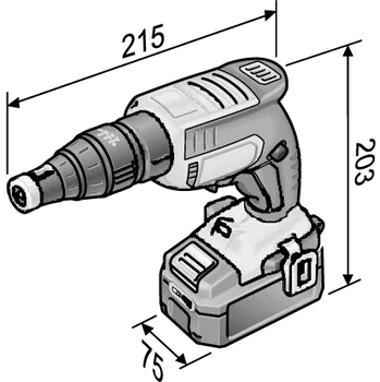 FLEX das Original FLEX – DW 45 18.0-EC M/2.5 Set – Aku šroubovák na sádrokarton 466824