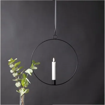 Vánoční dekorace Vánoční světelná dekorace výška 30 cm Star Trading Flamme Ring - černá