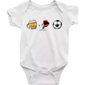 Kojenecký body Hattrick fotbal - Body kojenecké s krátkým rukávem - Krátký r. 6-12 mes ( Bílá )