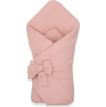 Zavinovačka Mušelínová šněrovací zavinovačka New Baby old pink