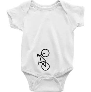 Kojenecké oblečení Kolo na výšku - Body kojenecké s krátkým rukávem - Krátký r. 6-12 mes ( Bílá )
