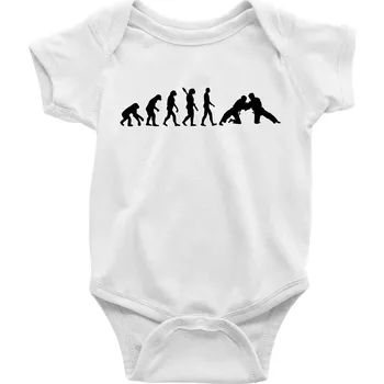 Kojenecký body Judo Evoluce - Body kojenecké s krátkým rukávem - Krátký r. 18-24 měs ( Bílá )