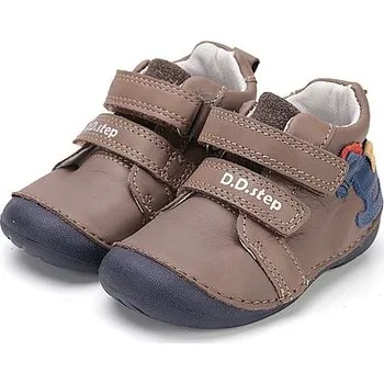Dětská treková obuv D.D.STEP chlapecká kotníková obuv S015-52617A čokoládová 22