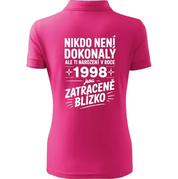 Nikdo není dokonalý ale ti narození v roce 1998 jsou zatraceně blízko - Polokošile dámská Pique Polo - XS ( Purpurová )