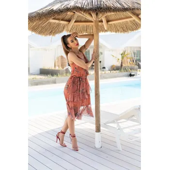 Dámské šaty Dámské arme Brown šaty - Merribel, M i556_56049_652_34