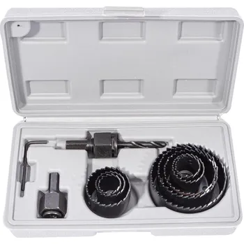 Nástavec na vrták STAVTOOL Sada vykružovacích korunek 10 dílů | 19-64 mm, plastový box - P11808