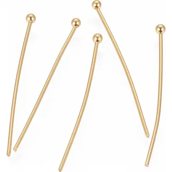 Korálek Ketlovací nýt s kuličkou 30 mm ocel zlatý