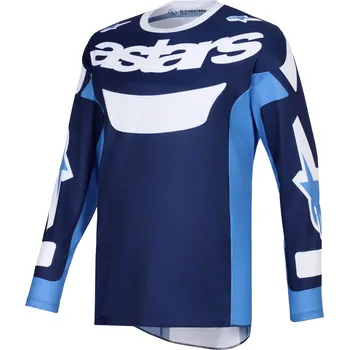 Moto dres Motokrosový dres Alpinestars Racer Riway modro-světle modro-bílý L