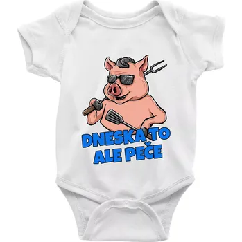 Kojenecké oblečení Dneska to ale peče - Body kojenecké s krátkým rukávem - Krátký r. 18-24 měs ( Bílá )