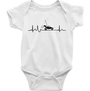 Kojenecký body EKG RC model - Body kojenecké s krátkým rukávem - Krátký r. 18-24 měs ( Bílá )