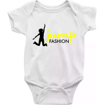 Jump fashion - Body kojenecké s krátkým rukávem - Krátký r. 6-12 mes ( Bílá )