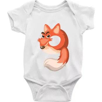 Kojenecký body Věk dítětě zvíře 9 - Body kojenecké s krátkým rukávem - Krátký r. 6-12 mes ( Bílá )