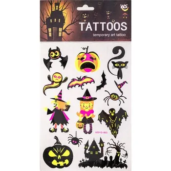 Karnevalový kostým Carnival toys Čarodějnické tetování fluerescenční