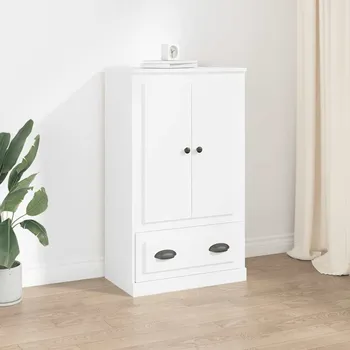 Příborník do zásuvky vidaXL Skříň highboard 60 x 35,5 x 103,5 kompozitní dřevo [816297] Barva: Bílá