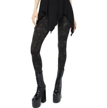 Dámské kalhoty kalhoty dámské (legíny) KILLSTAR - Eden Storm - Black/Green - S