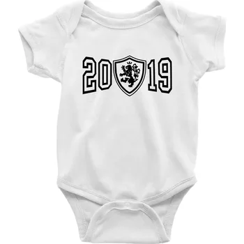 Kojenecký body Narozeninový motiv - znak - 2019 - Body kojenecké s krátkým rukávem - Krátký r. 6-12 mes ( Bílá )