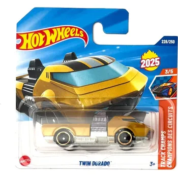 autíčko Hot Wheels TWIN DORADO