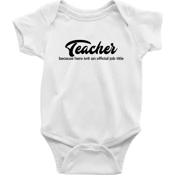 Kojenecký body Teacher title - Body kojenecké s krátkým rukávem - Krátký r. 18-24 měs ( Bílá )