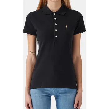 Dámské tričko Tommy Hilfiger | Dámské černé polo triko Ralph Lauren - Velikost XL, Barva Černá 56356 211870236