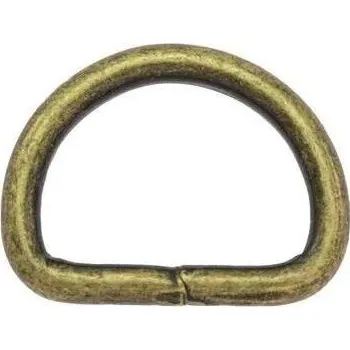 Nýt Sedlářské polokroužky - 20mm barva Staromosaz