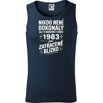 Nikdo není dokonalý ale ti narození v roce 1983 jsou zatraceně blízko - Tílko pánské Core - 2XL ( Námořní modrá (velmi tmavá - téměř černá) )
