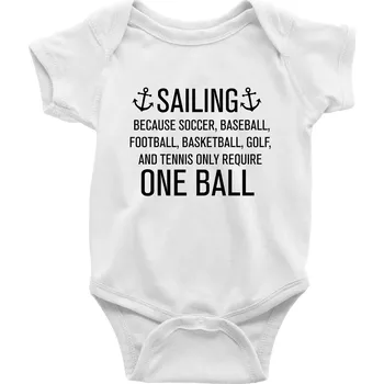 Kojenecký body Sailing beacause one ball - Body kojenecké s krátkým rukávem - Krátký r. 18-24 měs ( Bílá )