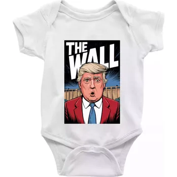 Kojenecký body The wall Trump - Body kojenecké s krátkým rukávem - Krátký r. 18-24 měs ( Bílá )