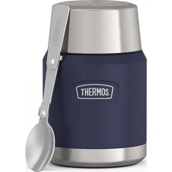 Termoska Termoska na jídlo se skládací lžící Thermos Icon 470 ml - modrá
