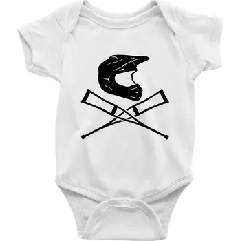 Cross helma / berle - Body kojenecké s krátkým rukávem - Krátký r. 18-24 měs ( Bílá )